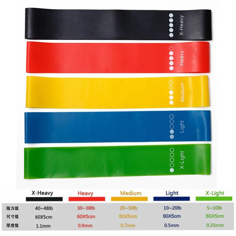 Bodybuilding Elastic Bands Pilates Exercise