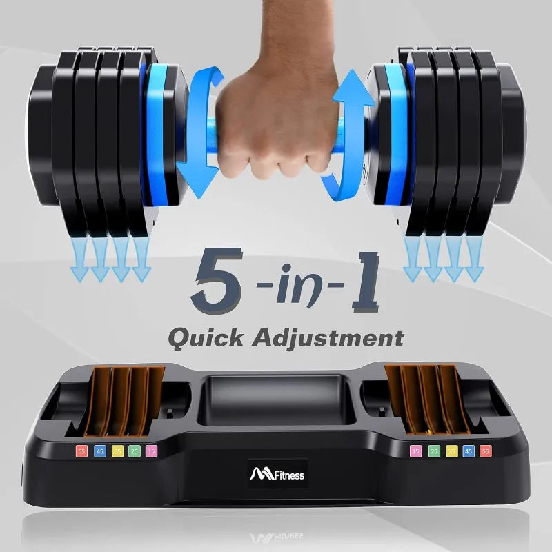 Merax Deluxe 55 Pounds Adjustable Dumbbell