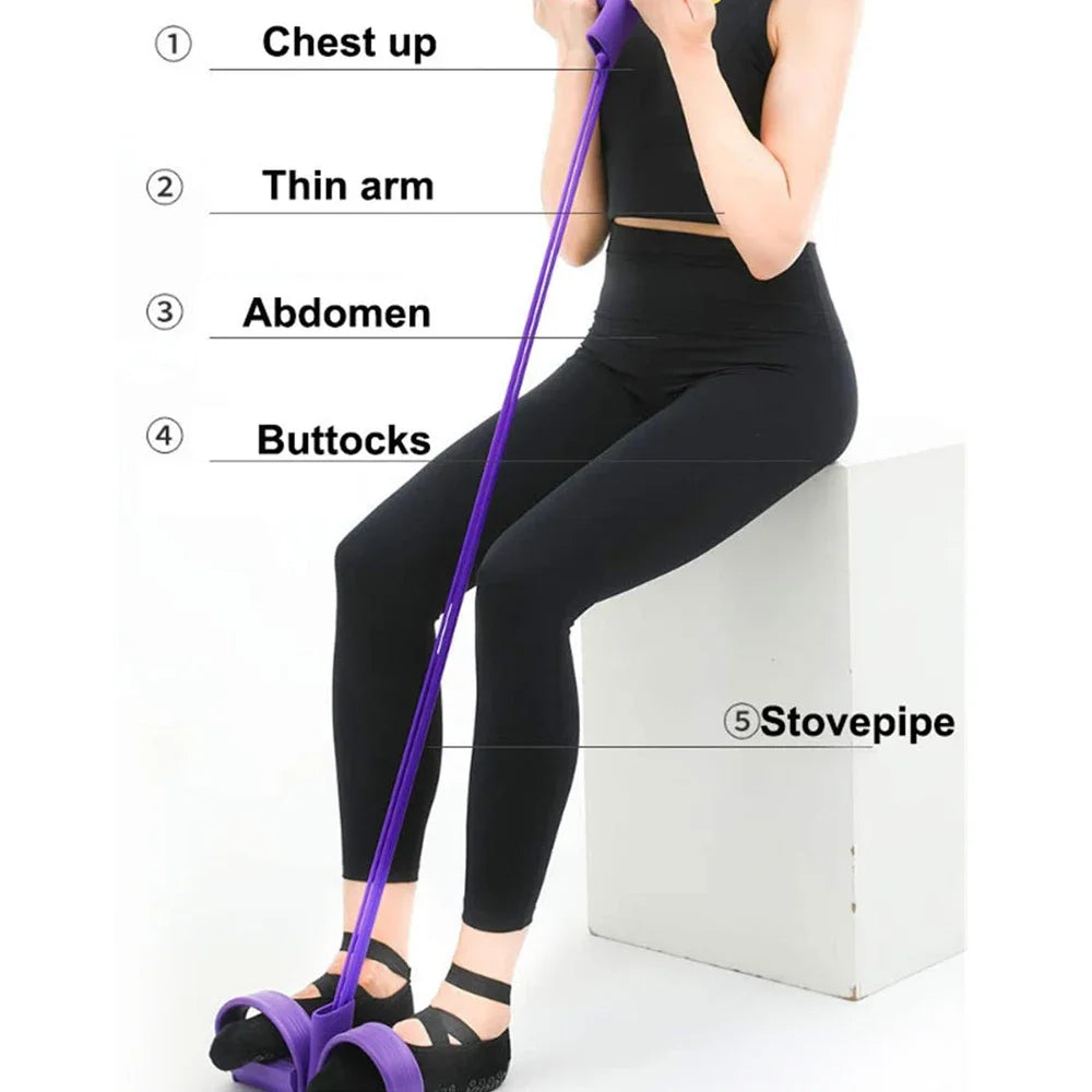 Rower Belly Resistance Band Home Gym