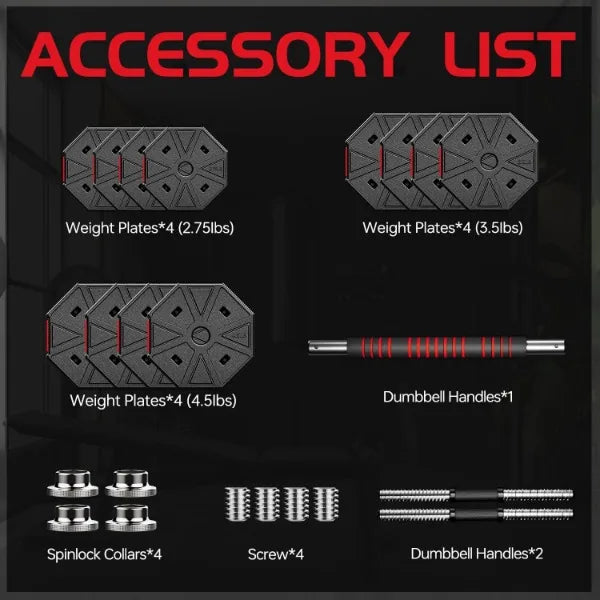 LEADNOVO Adjustable Weights Dumbbells Set