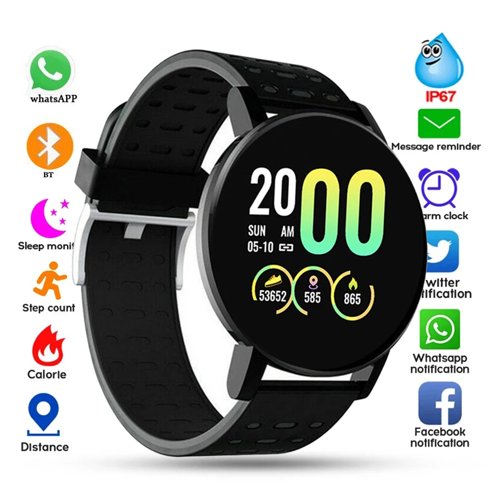 Bluetooth Smartwatch Fitness Tracker Watch Sport For Android IOS