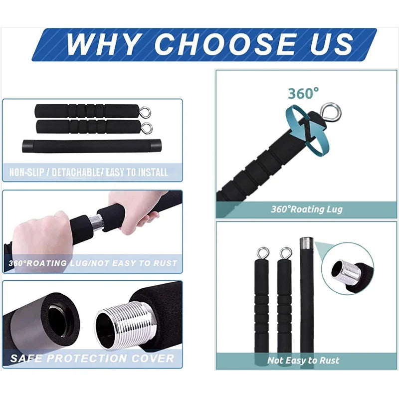 Elastic Bands Workout Bar